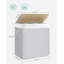 Bamboo Laundry Sorter with Handles-1239343059