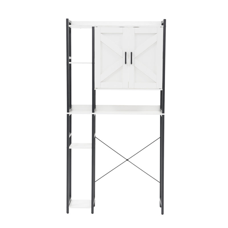 33.5” W Freestanding Toilet Storage Cabinet, White
