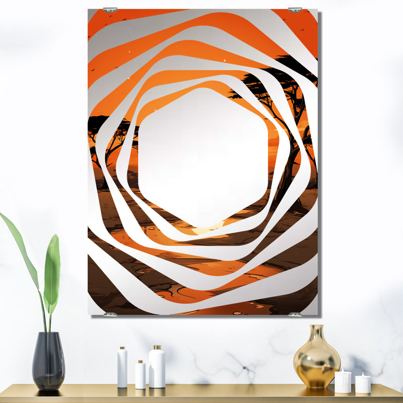 Tufexis - Miroir mural jungle grand MIR134982, 40 po x 30 po