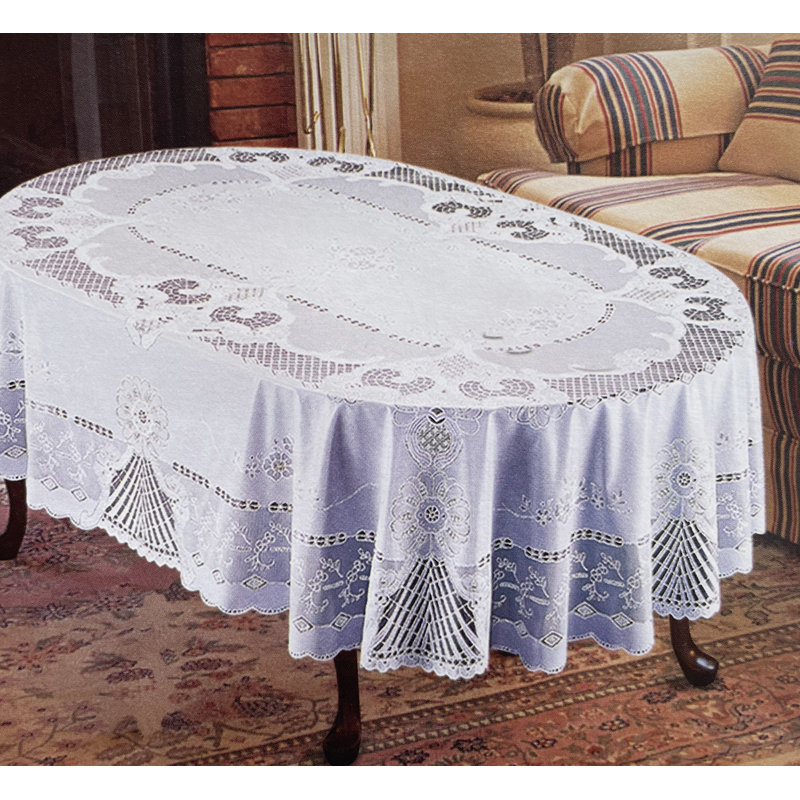 Ochala Oval Floral Polyester Dining Linens