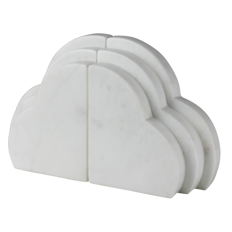 Marble Bookends Pair
