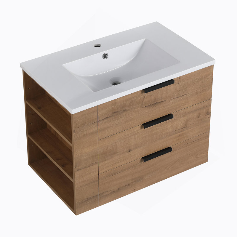 Meuble-lavabo de 30 po avec comptoir (G-CVB01430LIMO-GRB3020MOWH)