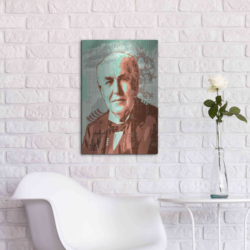Edison' by Dean Russo, Metal Wall Art, 24" H x 16" W