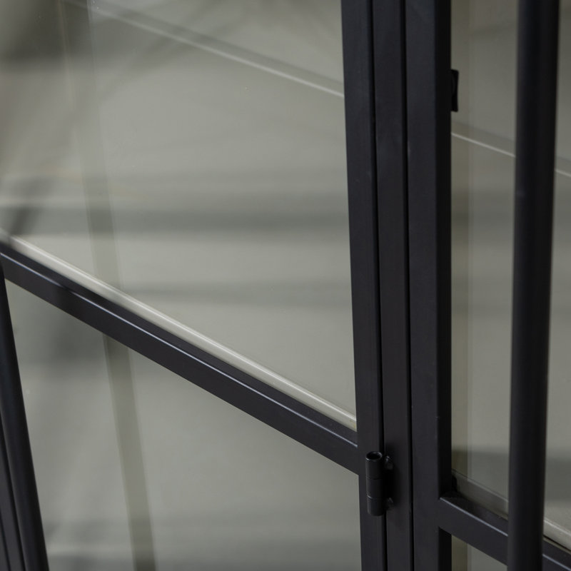Exhibit Display Cabinet, Black