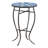 Outdoor Round Side Table With Mosaic-Style Top And Curved Iron Legs, Side Table