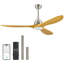 Ventilateur de plafond à 3 pales avec lumière DEL à intensité variable et télécommande-1175352003-1175352007