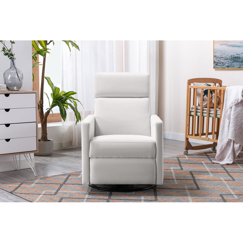 Latitude Run® Odetta Modern Upholstered Rocker Nursery Chair - Main Image