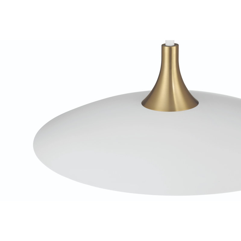 Welsh 1 Light 24" LED Pendant, White