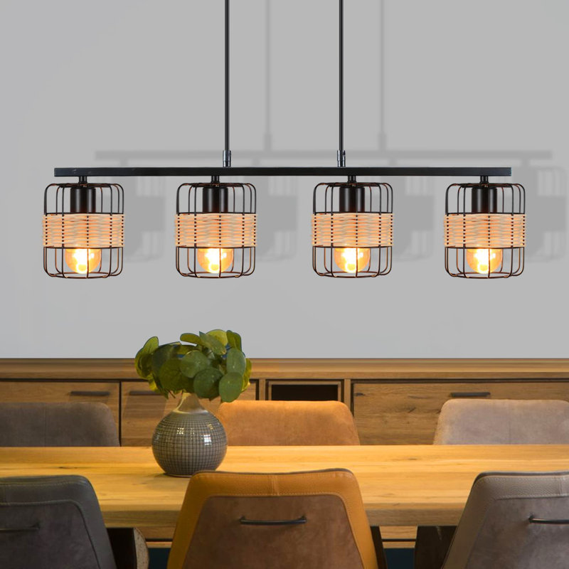 4-Bulb Cone Pendant Light
