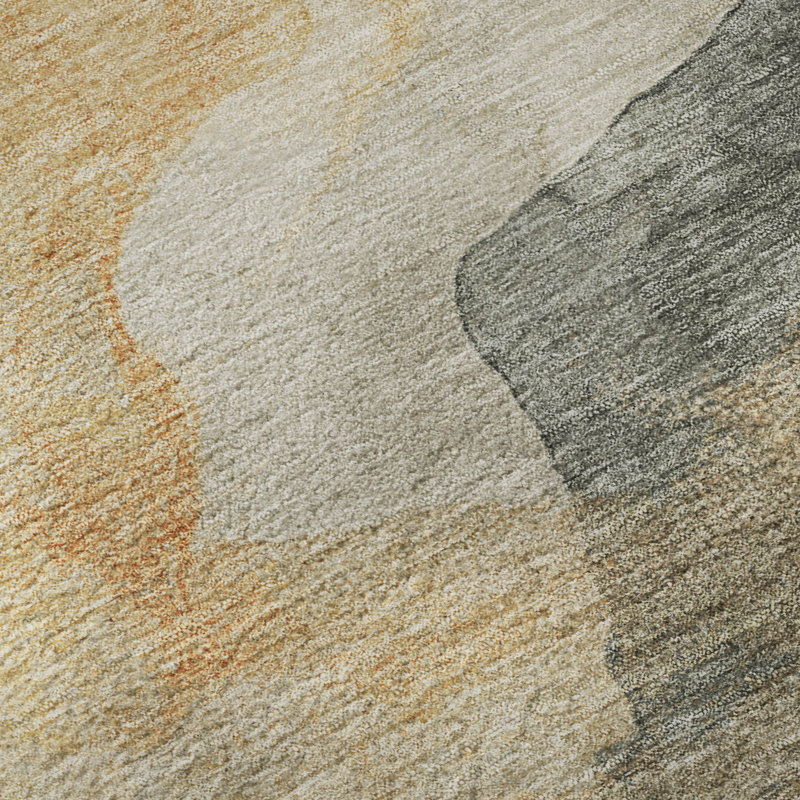 Premium Machine Washable Jacquez AMF1793 Modern Rug, Rectangle 1'8" x 2'6"