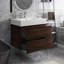 30 po Meuble-lavabo simple mural avec plateau-1372405758