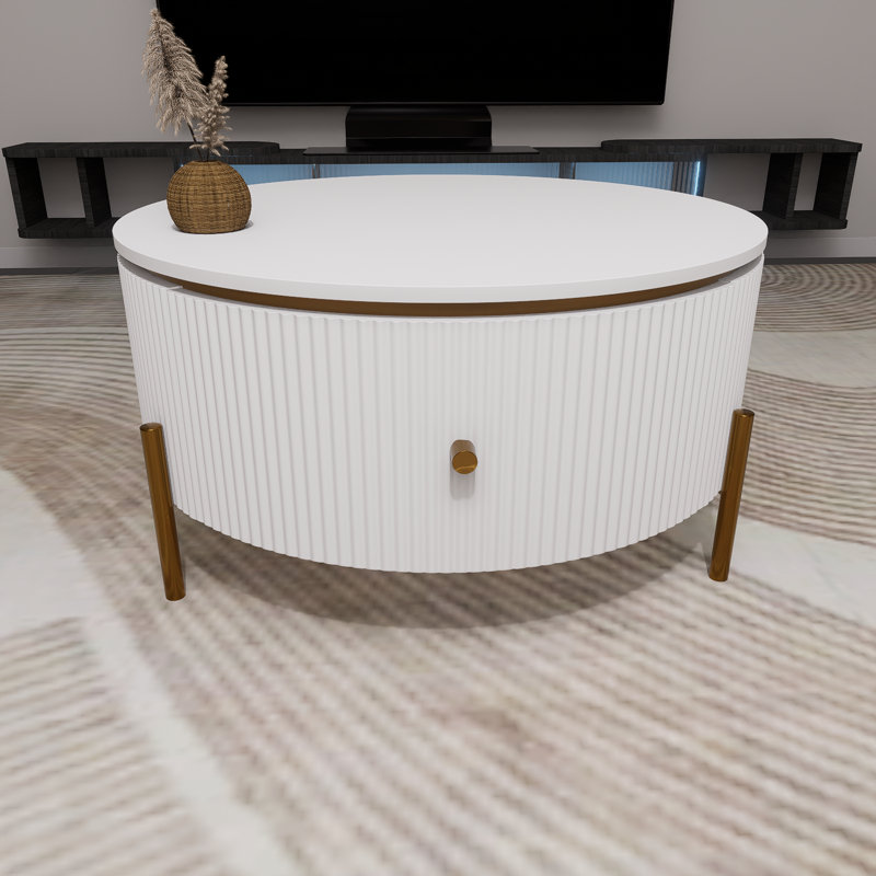 Table basse 31,5 "avec 2 grands tiroirs