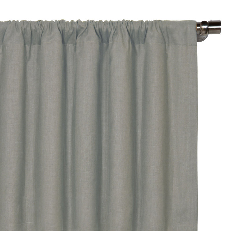 Panneau de rideau obscurcissant avec passe-tringle Breeze, Ardoise, L 48 po x L 96 po