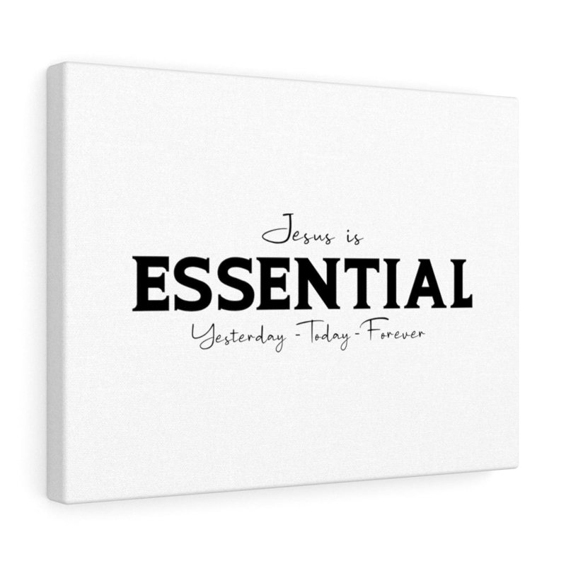 Jesus Is Essential - Wrapped Canvas Print, 28cm H x 36cm W