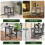 Table de bout toutes saisons Adirondack Tables de patio Tables de bout en plastique gris-1660344224