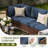 Keyala 7-Piece Rattan Sectional Seating Group with 4-Inch Thick Cushions and Waterproof Cover-650428449