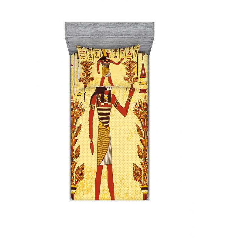 Ensemble de draps égyptien, Ensemble de draps pour lit simple avec drap-housse