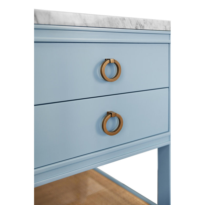 Vanity, Matte Light Blue Lacquer