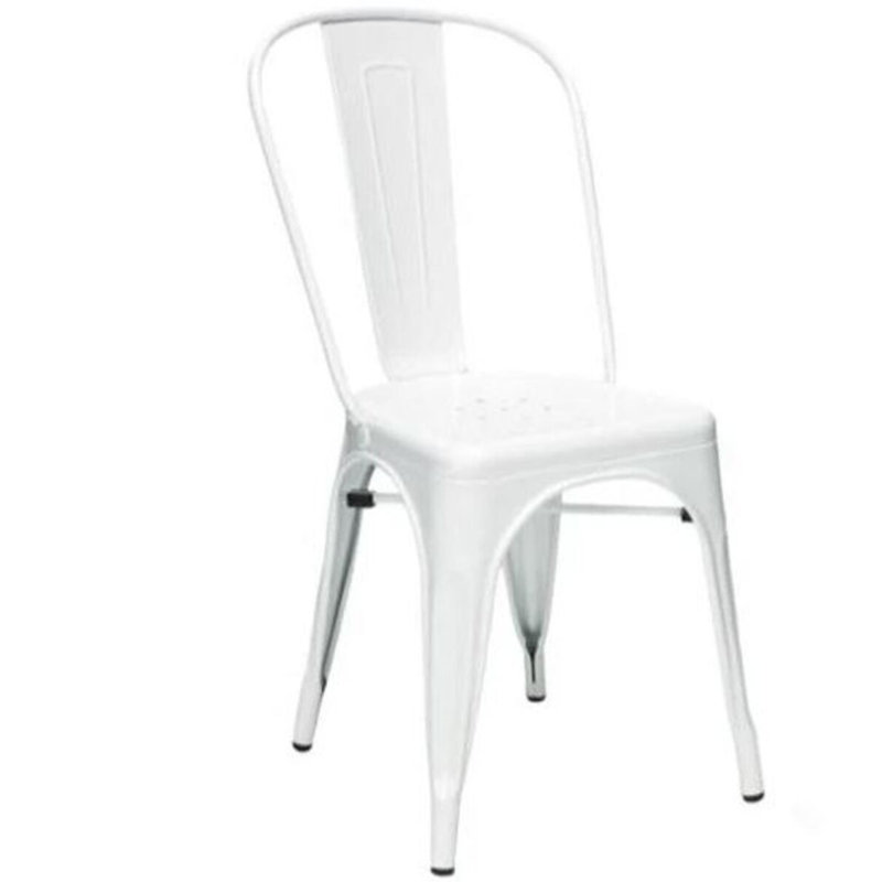 Chaise sans accoudoirs Agatha, Blanc