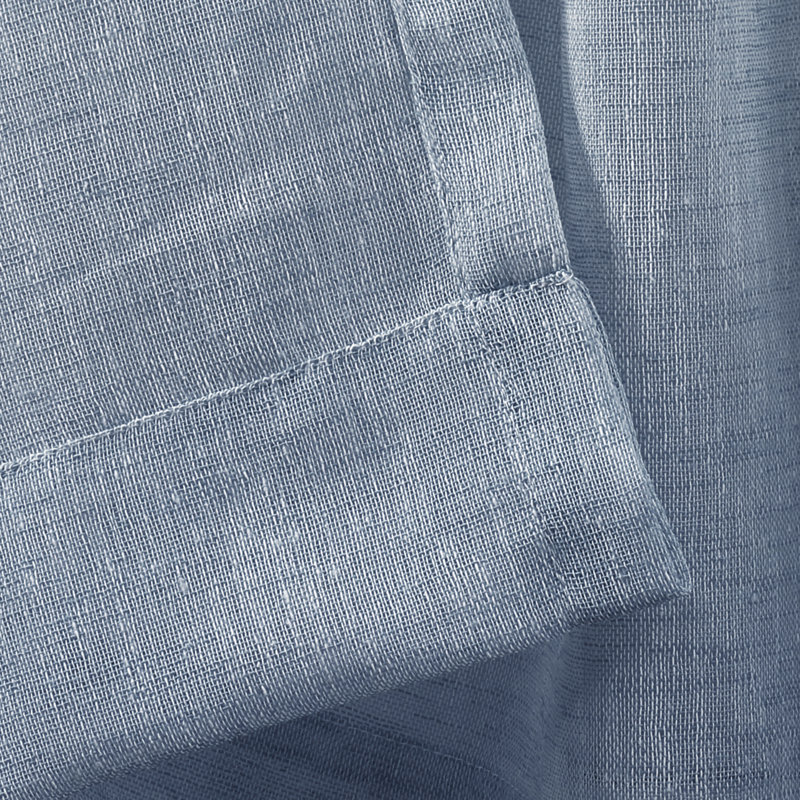 Bergen Semi Sheer Curtain Single Panel, Spa, 52"W x 84"L