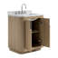 Corbin 30" Freestanding Single Bathroom Vanity with Carrara Marble Top
