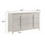 Commode, finition blanc perle