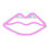 10.5" Pink Lips LED Neon Style Valentine's Day Wall Sign