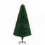 Sapin de Noël artificiel illuminé de 6 pi avec branches réalistes, lumières DEL multicolores et fibre optique pour une lueur festive