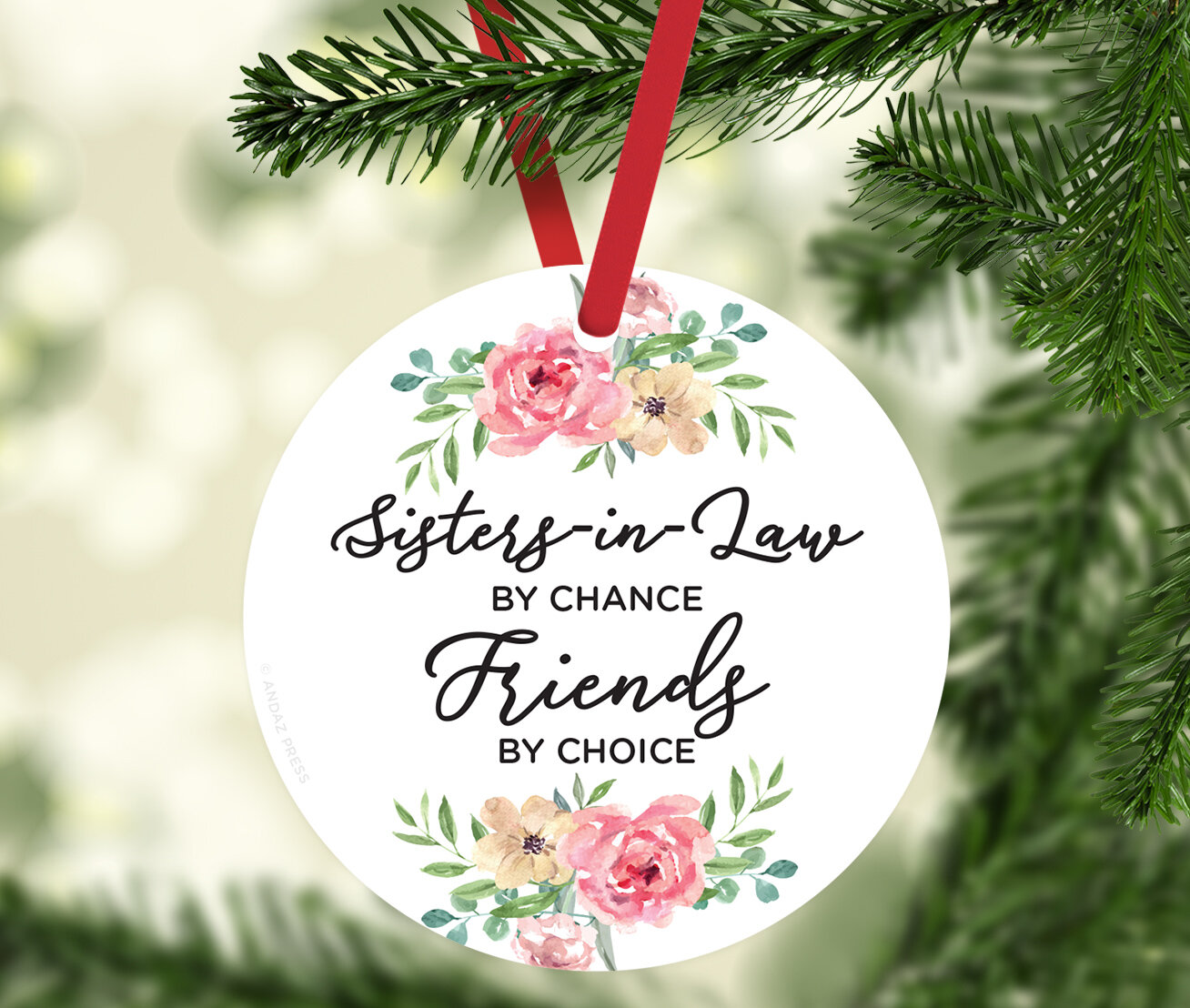 Neighbors By Chance Friends By Choice Ornament