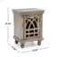 Table de chevet en bois gris antique