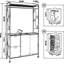 Panier à linge roulant à 2 niveaux avec support de suspension amovible, 4 paniers de rangement amovibles pour la salle de bain de la chambre à coucher
