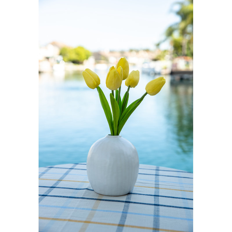 Tulip Arrangement in Vase, Yellow