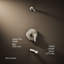 Pitch Rite-Temp Bath And Shower Trim Kit With Push-Button Diverter Without Showerhead-820385986