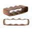 Kerrie Solid Wood Tabletop Wine Bottle Rack Clear