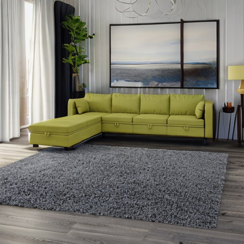 Canapé modulaire 6 pièces rembourré, Mélange de lin olive