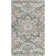 Agra Damask Handmade Tufted Wool Beige/Blue Area Rug