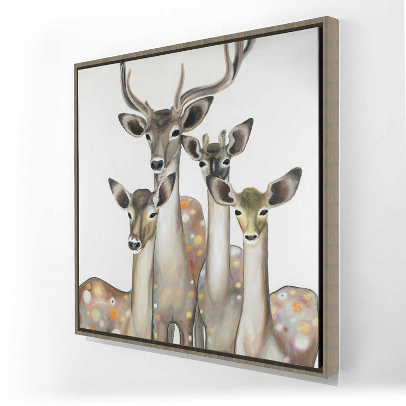 Groupe de cerfs abstraits
