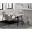 White Dining Table With Metal Base