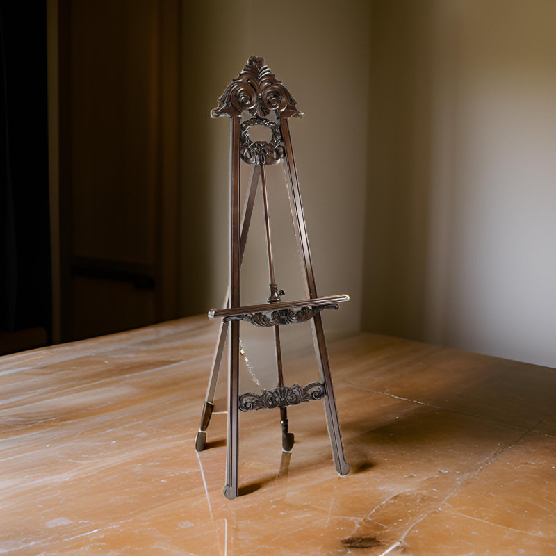 Wayborn Folding Solid Wood Tripod Easel, Brown