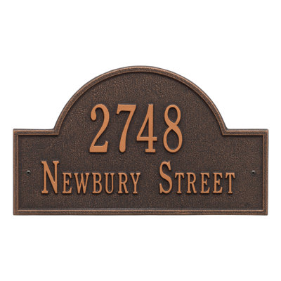 2-Line Wall Address Plaque