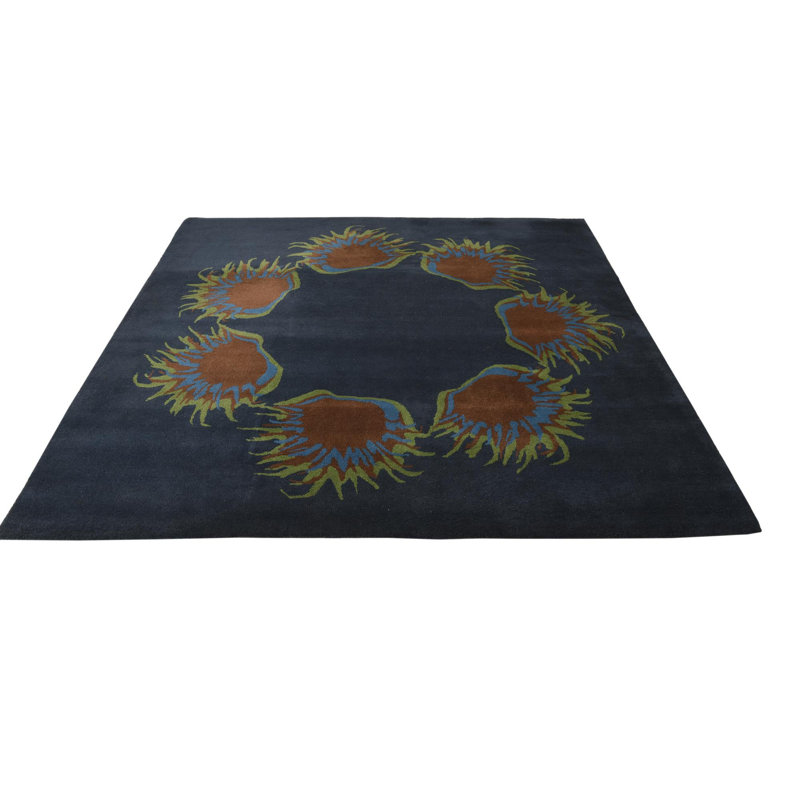 8 Ft Square Parris Navy Blue Rug