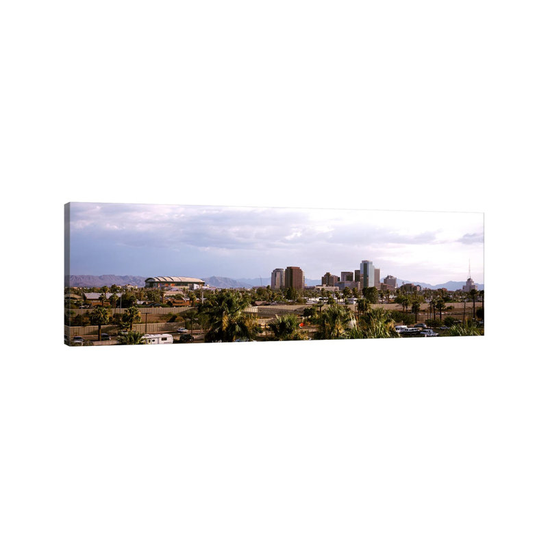 Downtown Skyline - Wrapped Canvas Panoramic Print, 30.48 cm H x 91.44 cm W x 1.91 cm D