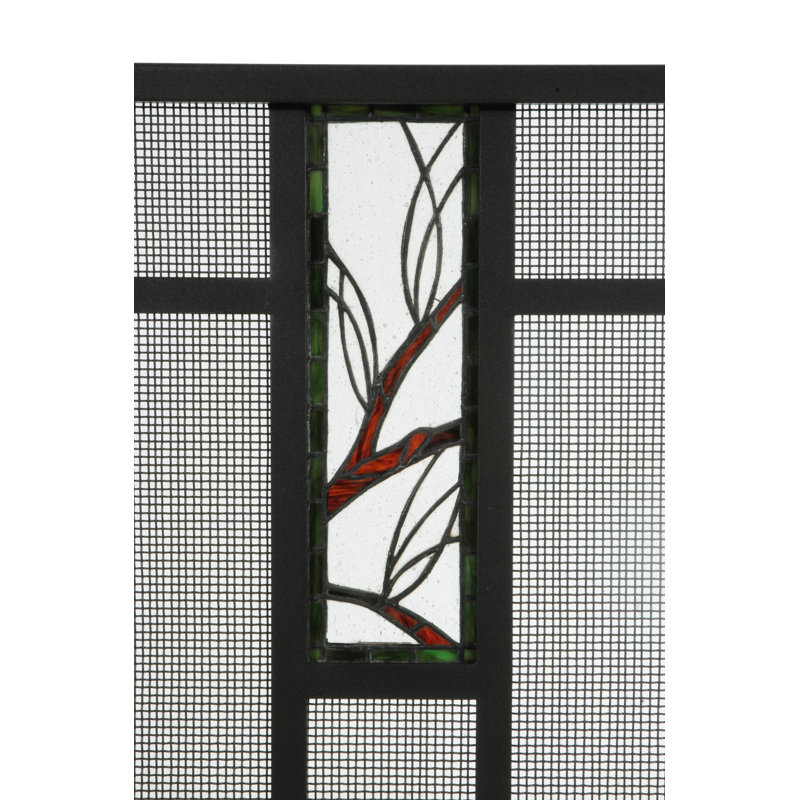 Branch 3 Panel Fireplace Screen