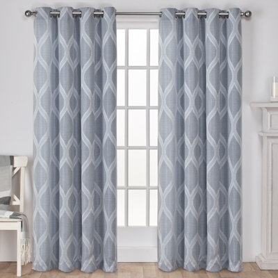 Borach Semi Sheer Curtain Pair