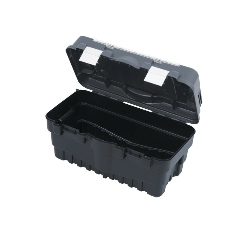 Shallon Toolbox with Aluminum Handle and Insert Magnetic Storage, 24cm H x 46cm W x 25.5cm D