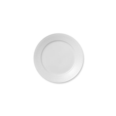 White Fluted Royal Copenhagen 10.6299" Dinner Plate