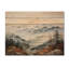 Mountain Morning Whisperes I - Art sur bois de pin naturel-101408615