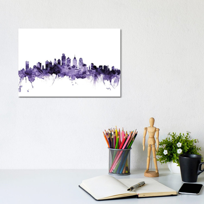 Philadelphia, Pennsylvania Skyline by Michael Tompsett - Wrapped Canvas Gallery-Wrapped Canvas Giclée