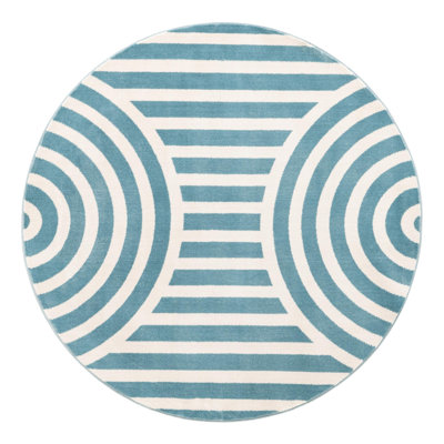 Unique Loom Lines Whimsy Kids Rug