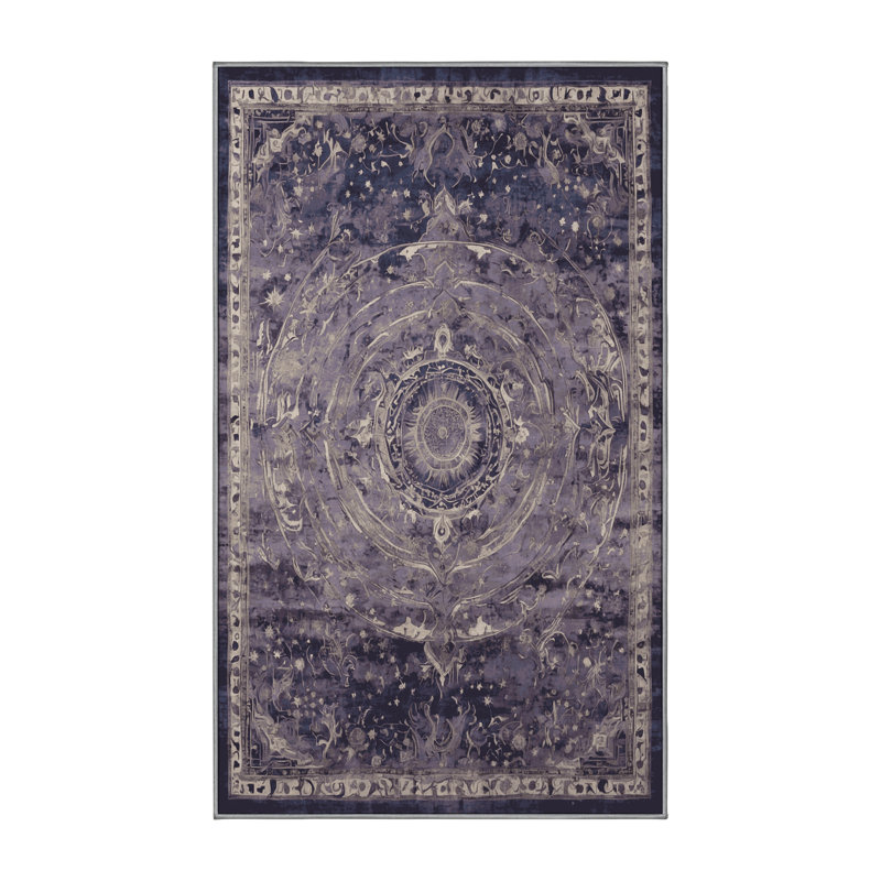 Machine Washable Pink Area Rug, Rectangle 2' x 3'